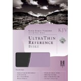 KJV Ultrathin Reference Bible L/T Gray/Periwinkle - Holman 